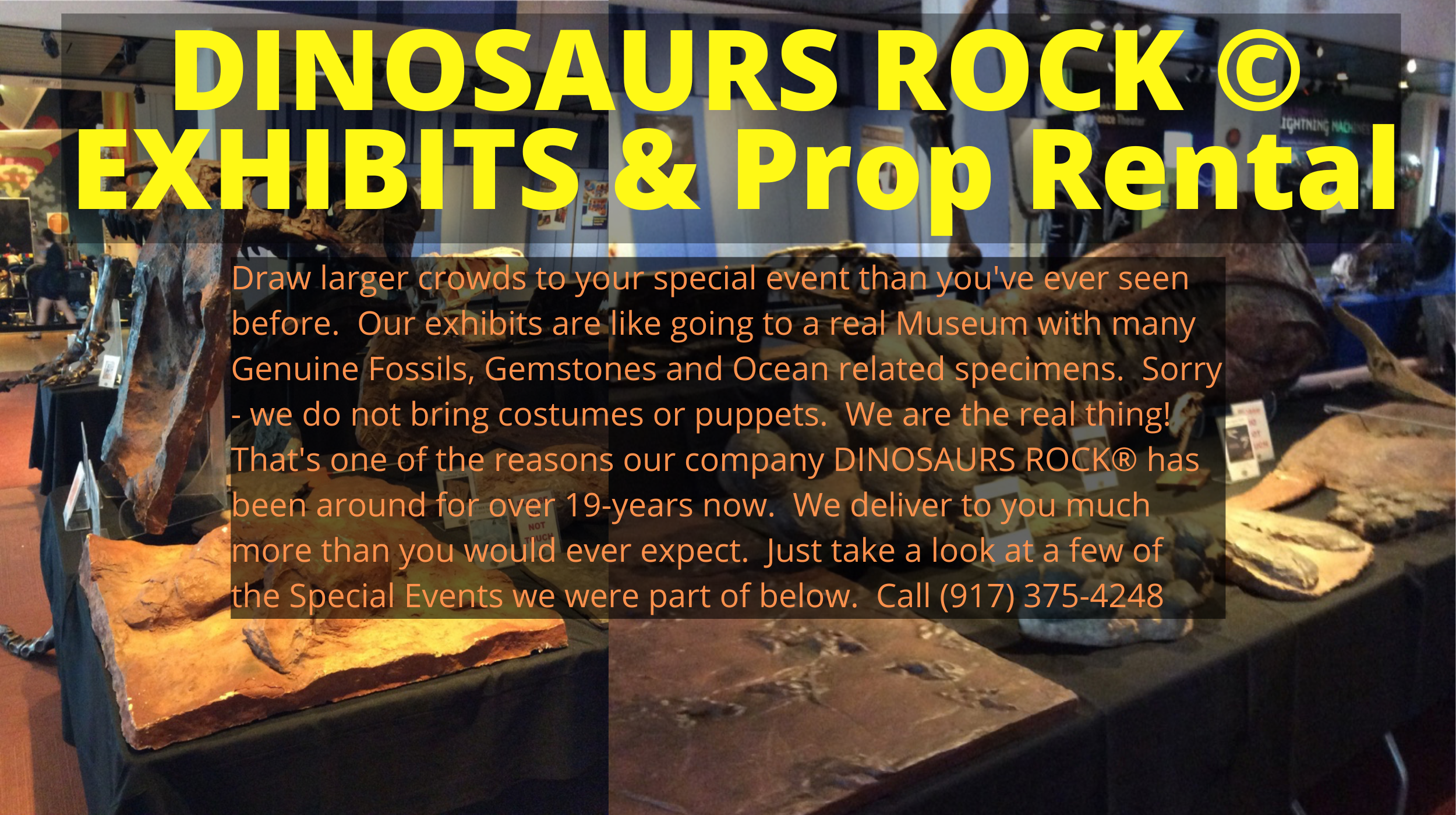 DINOSAURS ROCK © EXHIBITS