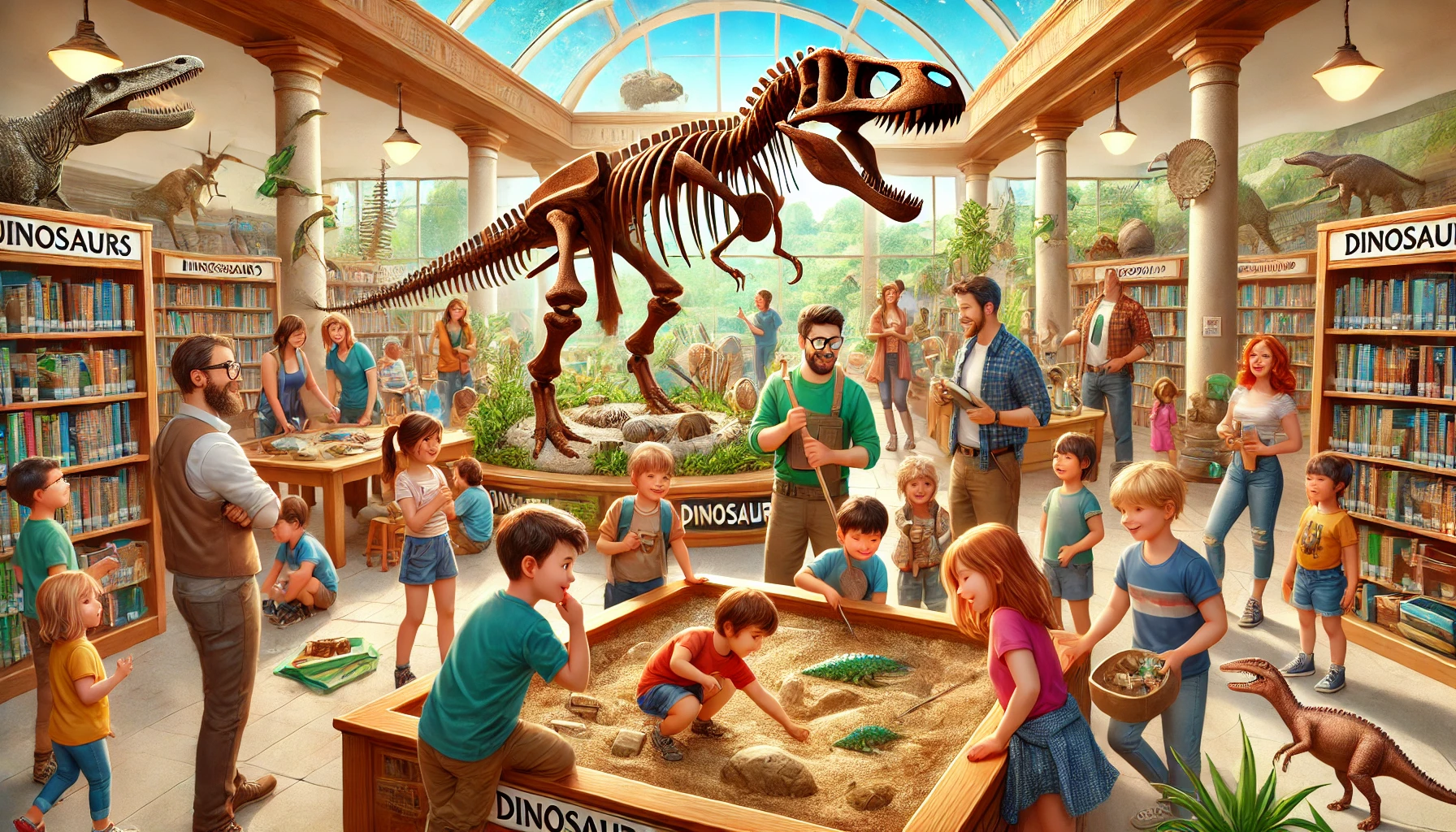 Library During A Dinosaurs Rock program