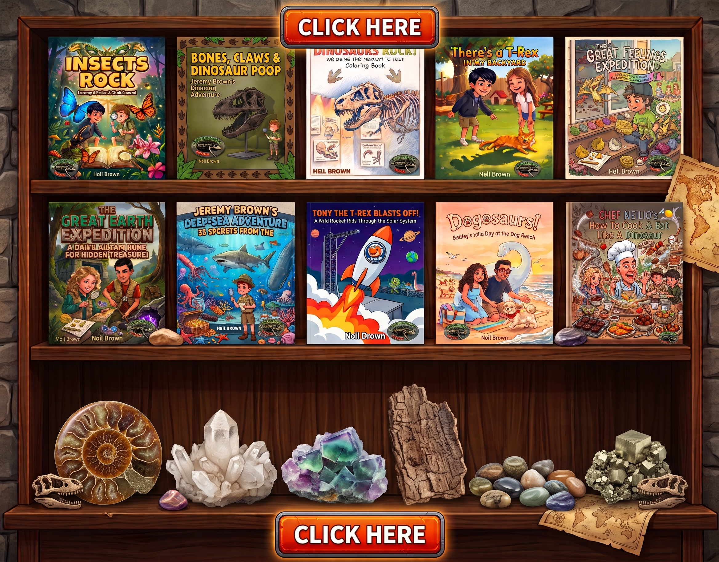 10 Epic Books by Dinosaurs Rock | 10 Epic Books