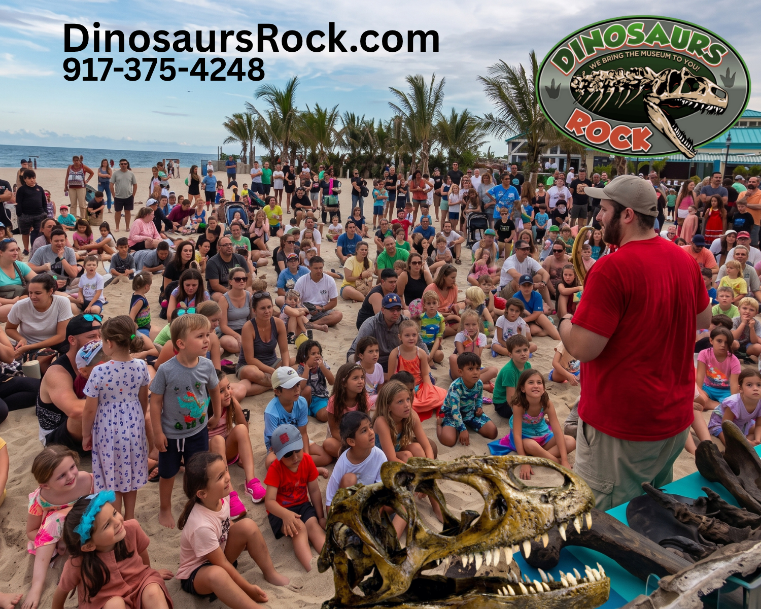 Summer Dinosaur Programs at the Beach