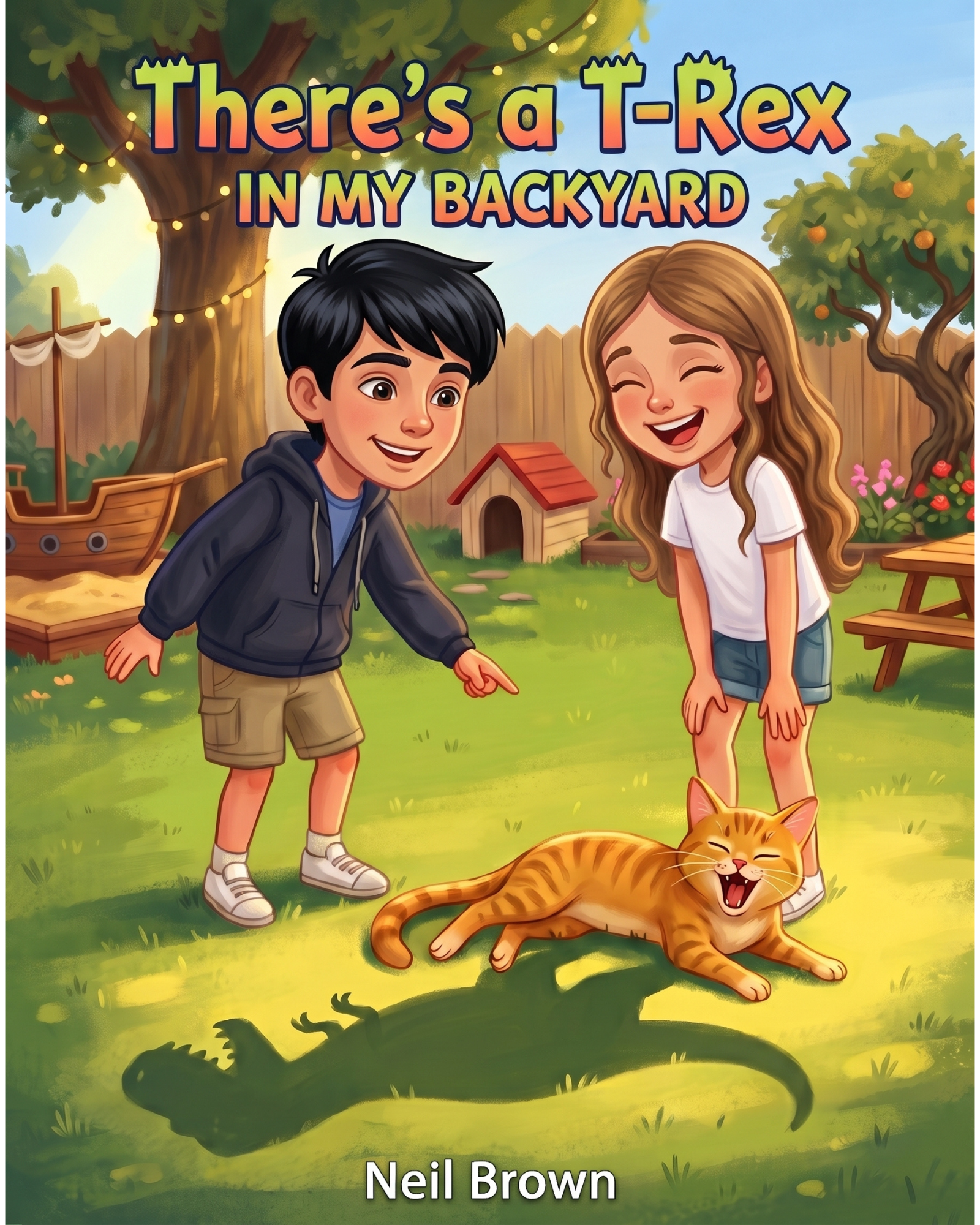 There's A T-Rex In My Backyard Book on Amazon